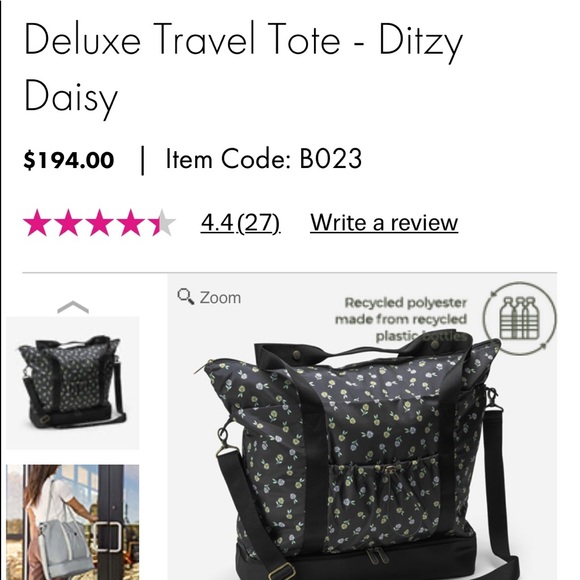 Deluxe travel tote - Picture 1 of 4